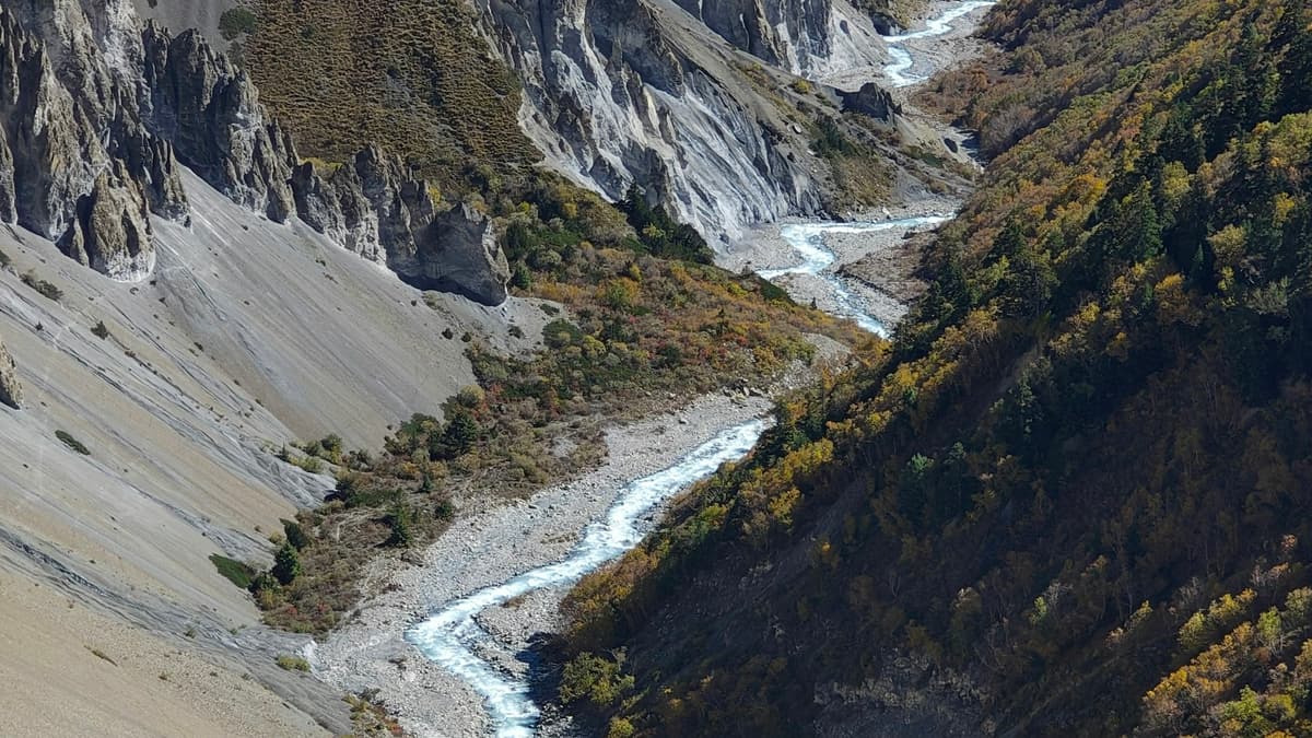 Manang Tour — the Annapurnas above Manang valley, Nepal